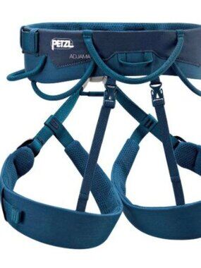 NWT - Petzl Adjama Climbing Harness - Blue - Large